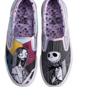 The Nightmare Before Christmas Slip-On Sneakers Size 8
